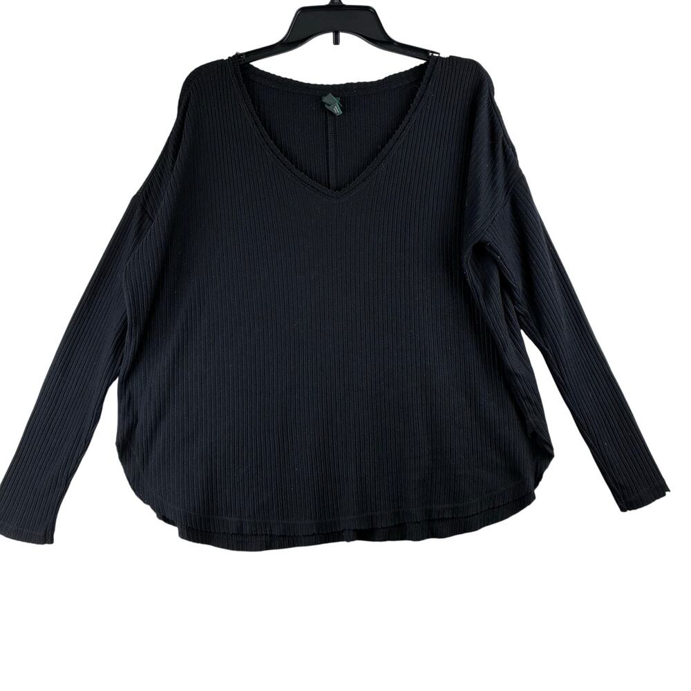 Wild Fable V Neck Long Sleeve Ribbed Sweater Women’s Oversized Small (52” bust)